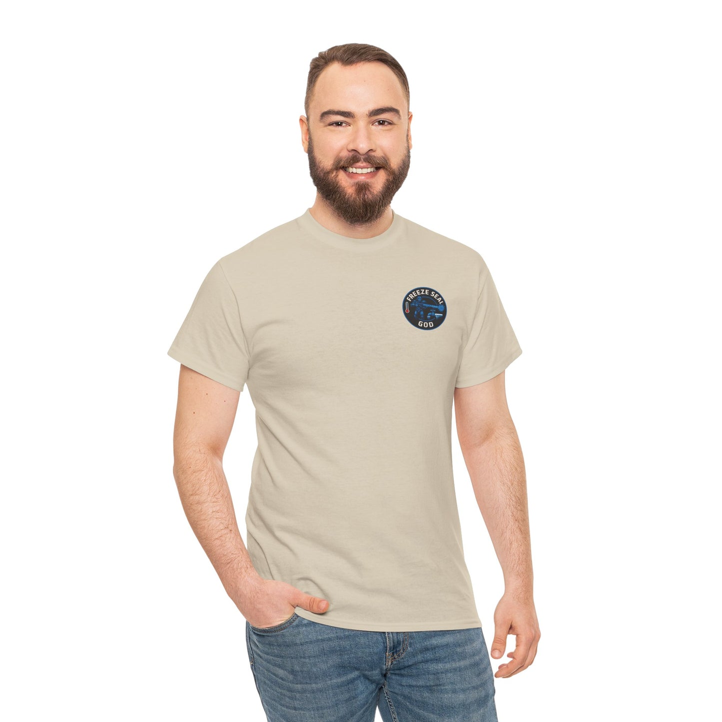 Freeze seal god logo unisex Heavy Cotton Tee
