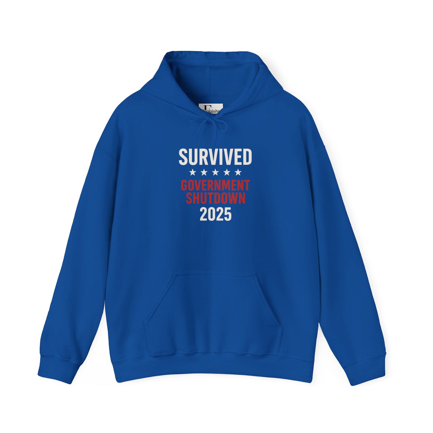 White text "Survived Government Shutdown" Hoodie
