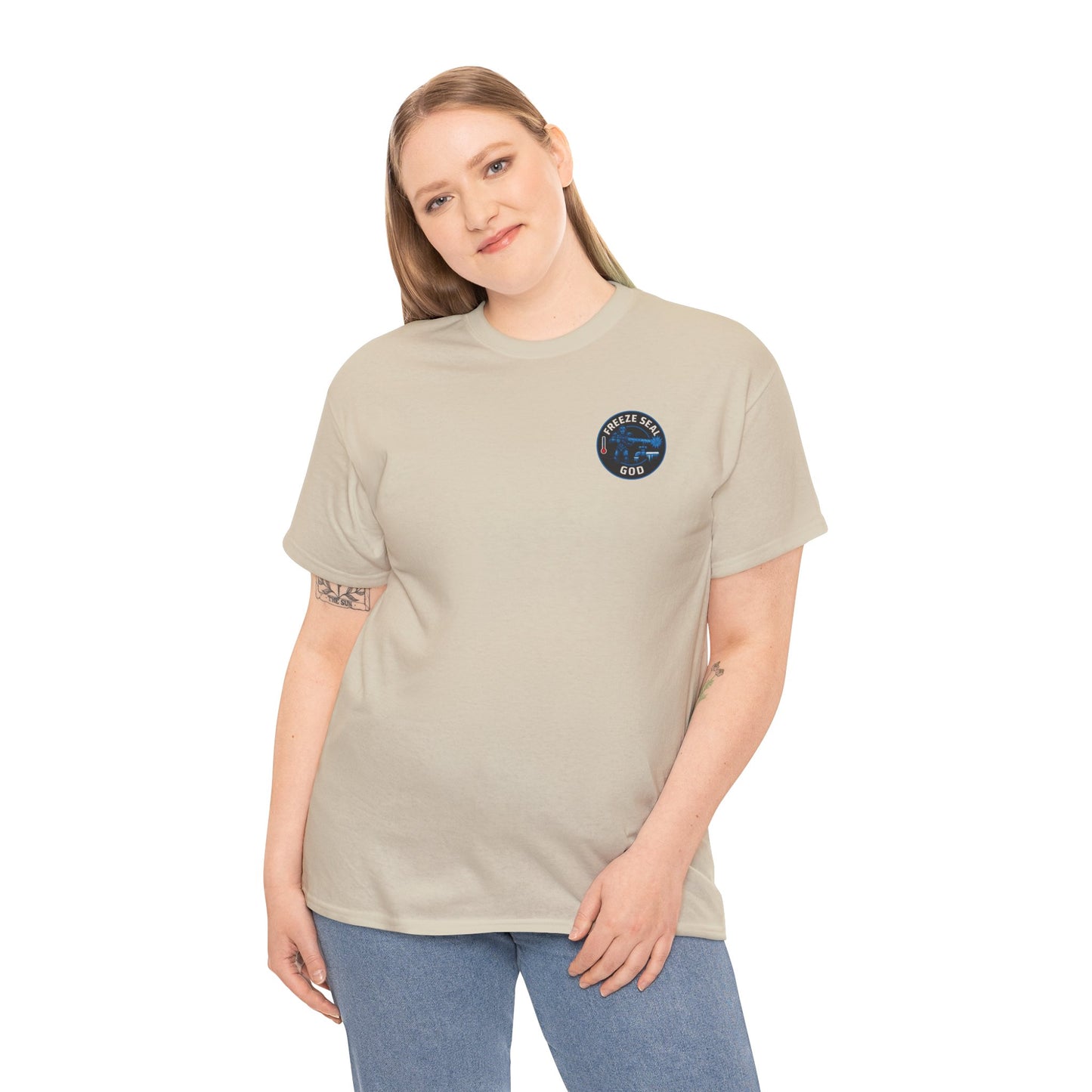 Freeze seal god logo unisex Heavy Cotton Tee