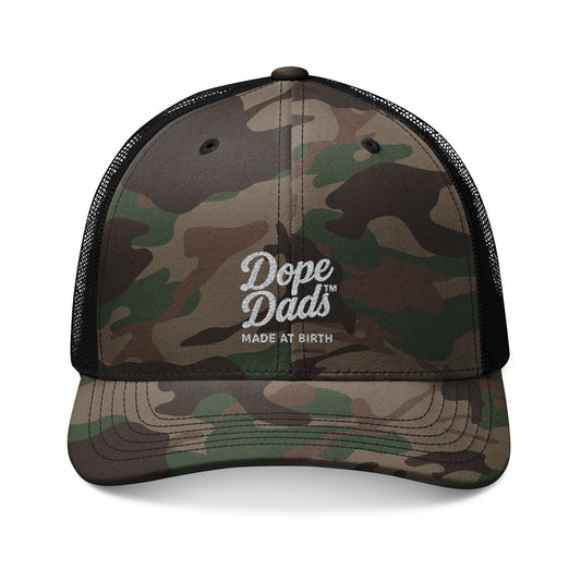 Dope dads Camouflage Trucker Hat for Dads