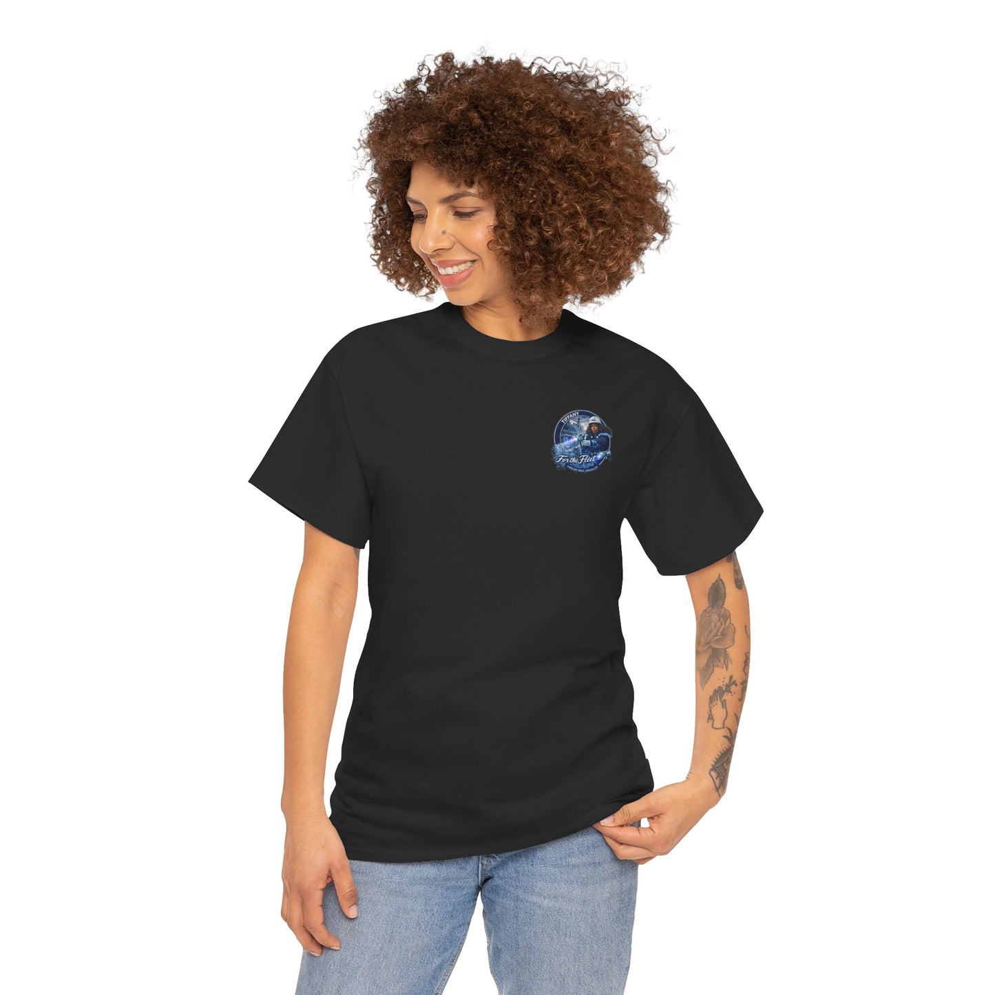 For the Fleet Tee — 'Tiffany' Space Pilot Graphic T-Shirt