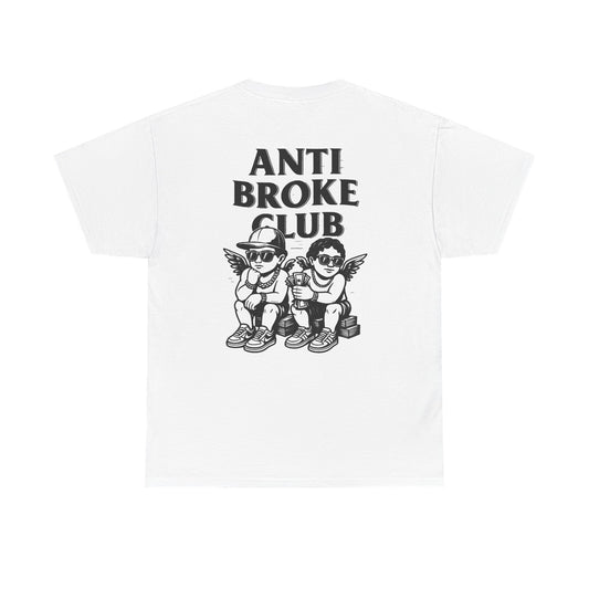 Anti Broke Club Graphic Tee, Casual Wear, Gift for Friends, Streetwear, Statement Shirt