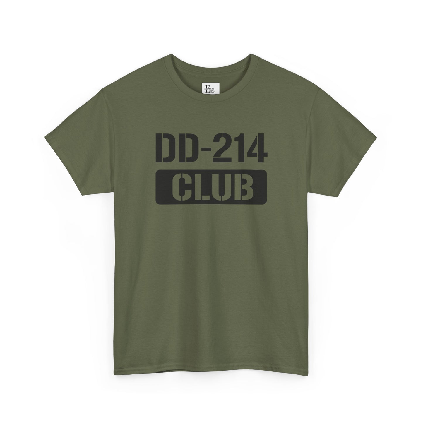 DD-214 Club Unisex Heavy Cotton Tee, Veterans Shirt, Patriotic T-Shirt, Casual Wear, Military Pride Apparel