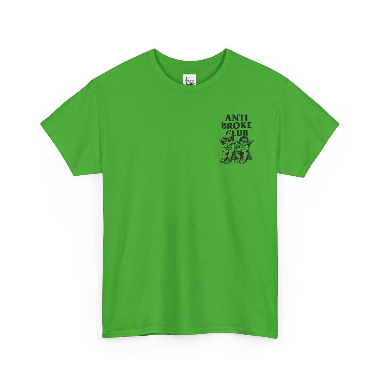 Anti Broke Club Graphic Tee, Casual Wear, Gift for Friends, Streetwear, Statement Shirt